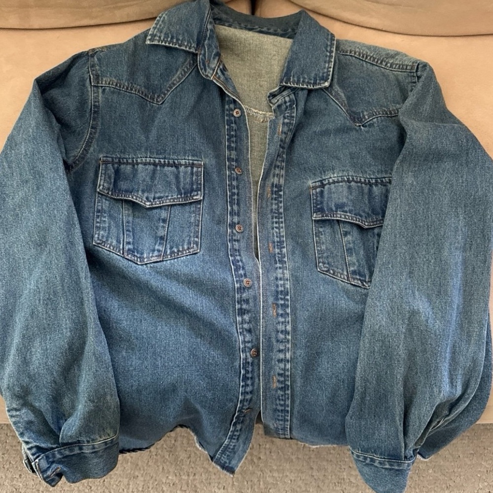 Denim Button-Up Shirt